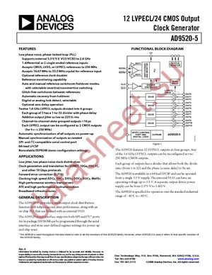 AD9520-5BCPZ-REEL7 datasheet  